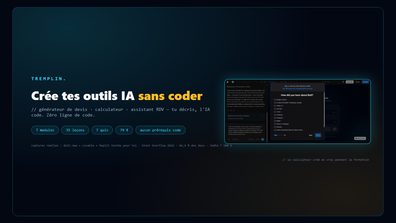 Crée tes outils IA sans coder