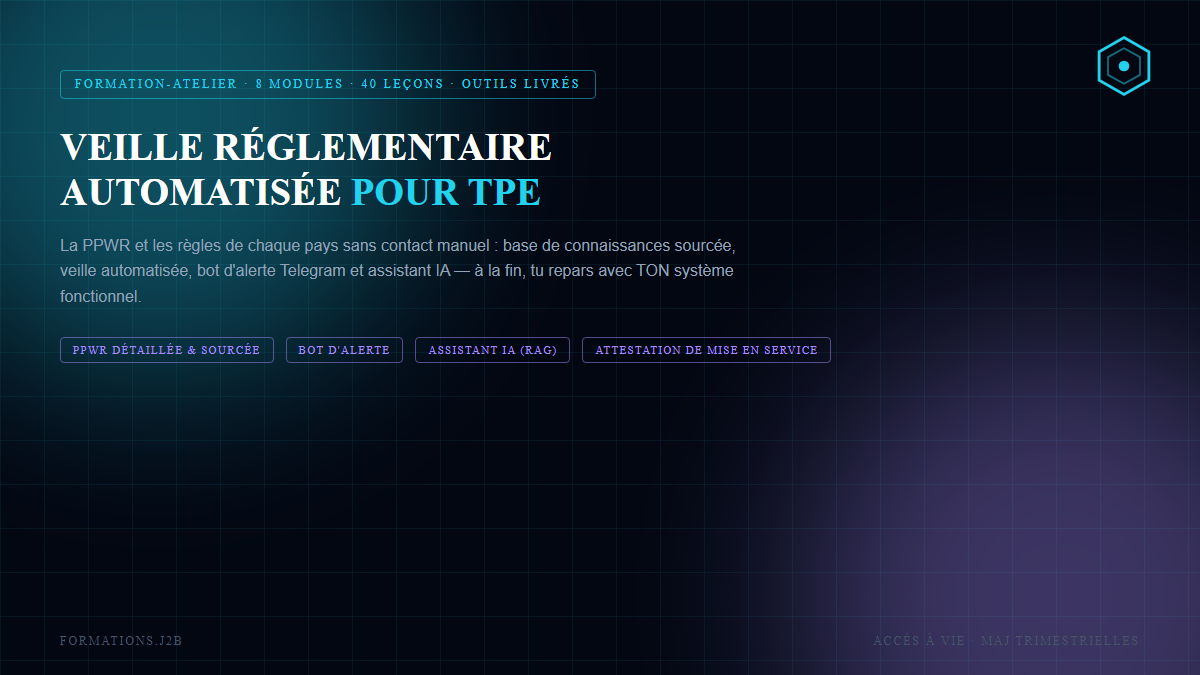 Veille réglementaire automatisée pour TPE